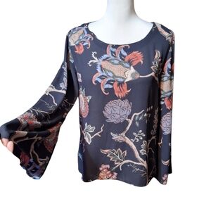 Violet Claire M Chiffon Flare Sleeve Top Asian Phoebe Buffay Y2K 00s 90s Friends